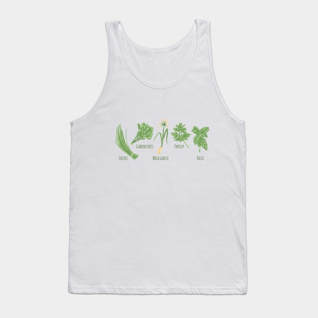 Kitchen Herbs Tank Top by LAPublicTees
